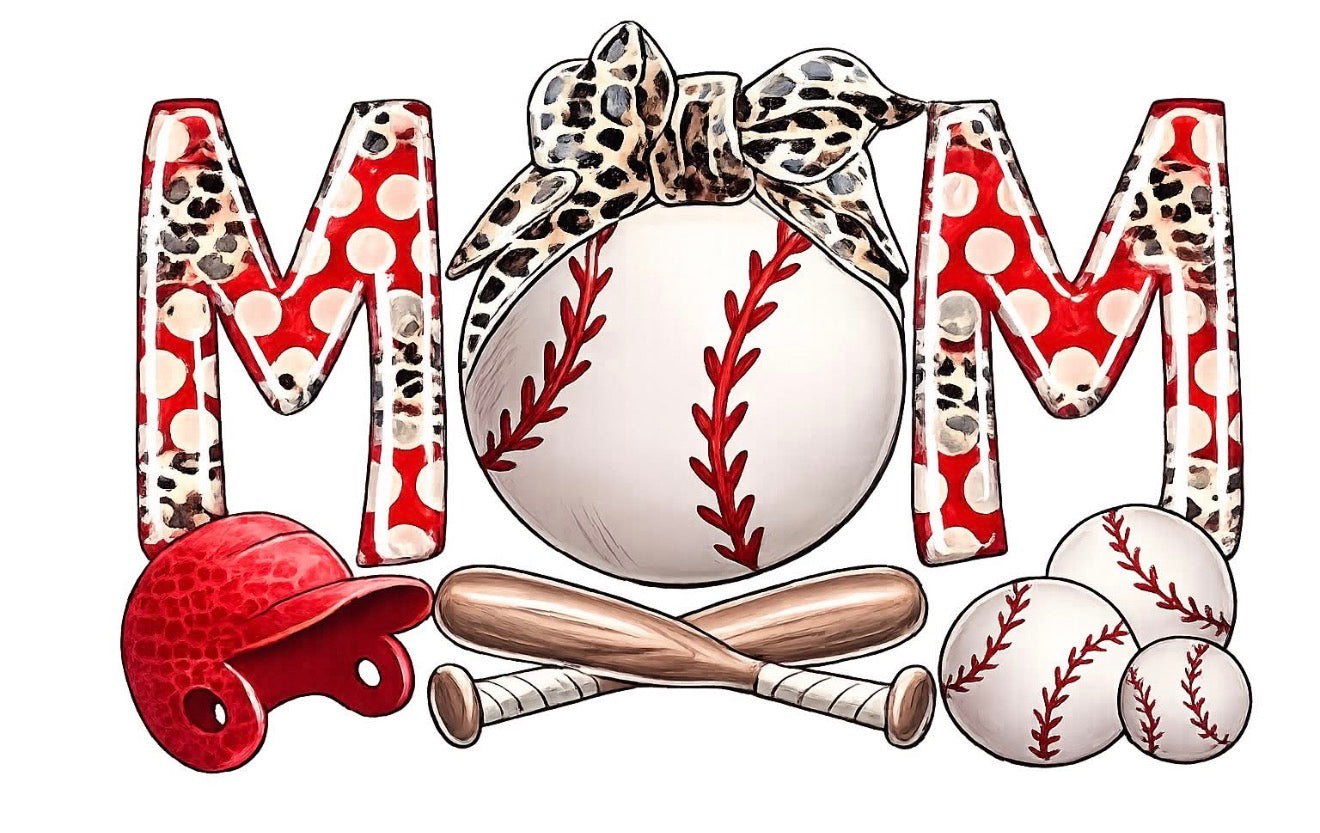 Baseball Bow Mama ❤️